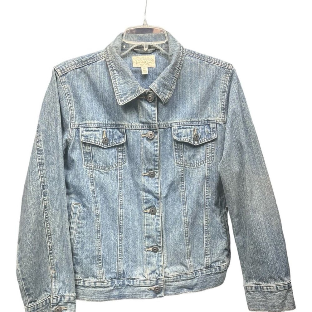 Cabela's Legendary Quality Denim Button With Pockets‎ Jacket Women's Medium